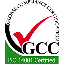 ECAAS（ENVIRONMENTAL MANAGEMENT）ISO14001 CERTIFIED（本社、貝塚工場）